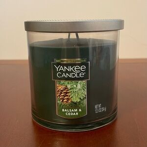 NEW Yankee Candle “Balsam & Cedar” Jar Christmas Holiday Fir Pine Tree 12.5 oz.
